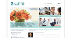 Desktop Screenshot of milfordhospital.org